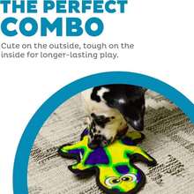 Outward Hound Durablez X-Large Nubby Snake Stuffing-Free Squeaky Plush Dog Toy For Puppies &Amp; Dogs - Interactive, Soft Yet Tough, No Mess, Jumbo Squeaker, Long-Lasting Play, 39 Inch, Orange - Màu B - Xem 2