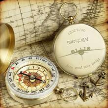 Personalisierter gravierter Kompass mit individueller Nachricht, Geschenk für Trauzeugen, Hochzeitsgeschenk, Geburtstagsgeschenk, einzigartiges Jahrestags-Geschenk, nautischer Kompass