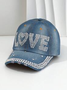 Sombrero de sol de moda para comercio transfronterizo, estilo deportivo hip hop con decoración de letras con tachuelas, adecuado para senderismo, camping, fiestas