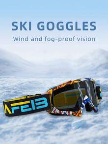 1 Peça Óculos de Esqui Outdoor à Prova de Vento, Óculos de Neve MOTO, Óculos de Ciclismo Outdoor, Óculos de Esqui à Prova de Vento