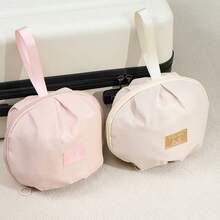 1pc Portable Polyester Fibre Bra Storage Bag, Travel Lightweight Underwear, Socks & Cosmetics Organiser, Homeware Luggage Organiser, Lingerie Storage Pouch, Daily Clothing Sorting Storage, Multi-Compartment Design, Suitable For Travel Luggage Storage, Wardrobe Clothing, Lingerie And Socks Organisation