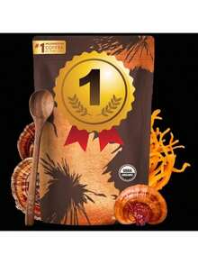 Comunvitam Organic Mushroom Coffee:30Servings OfEnergy-BoostingSuperfood Blend With 6AdaptogenicMushrooms For Focus,Lmmunity&Digestion Beverage - 1 Gói - Xem 1