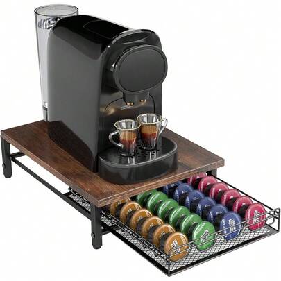 Shoze Coffee Pod Drawer Holder For Capsule 35pcs For ® OriginalLine Pods Drawer Coffee Machine Storage Organizer Stand Sliding For Kitchen Countertop