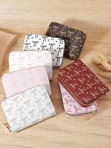 Love Pattern Versatile Coin Wallet Multi-Card Card Organizer For Storage Cards Lightweight Minimalist Fashion Modern For Anniversary For Christmas On Valentine's Day For Birthday Gift For Couple For For Girls For Lady For Female Bag School Supplies For School Dorm Room & Back To School Card Holder Card Holder Wallet Business Card Holder Credit Card Holder Card Holder Women For Women Wallet Mini Wallet Purse Wallet Card Wallet - Hồng - Xem 3