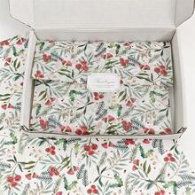 60/30/10 ورقة بنمط رجل الزنجبيل الكريسماسي - مقاس 50.8 * 35.56 سم بتصميم رجل الزنجبيل والنقاط المتداخلة، ورق خفيف الوزن للتغليف الحماية للهدايا والعناصر الهشة، ديكور عيد الميلاد (شرائط قصب السكر الزرقاء والنجوم)، زينة رجل الزنجبيل، تغليف احتفالي، طراز احتفالي، تغليف موسمي، ديكورات احتفالية، منظمو الحفلات - فلورال - مشاهدة 3