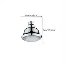 1 pieza Cabezal de ducha redondo con espejo enchapado sin batería, con luces de colores cambiantes y control de temperatura, adecuado como decoración o regalo de Halloween y Navidad