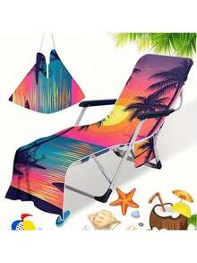 Schnell-Trocknender Strandstuhltuch mit Aufbewahrungstasche - ideal für Lässig und Reisen
