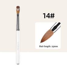 Wholesale Round 100# Kolinsky Acrylic Oval Nail Brush 16/22# Japanese Nail Brush Manicure Brush