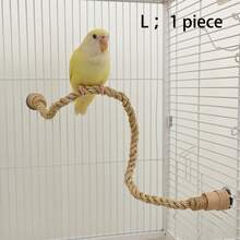1pc Parrot Toy Climbing Rope, Changeable Shape Cage Perch Toy, Decor For Birdcage, Suitable For Cockatiel, Cockatoo, Parakeet And Other Birds