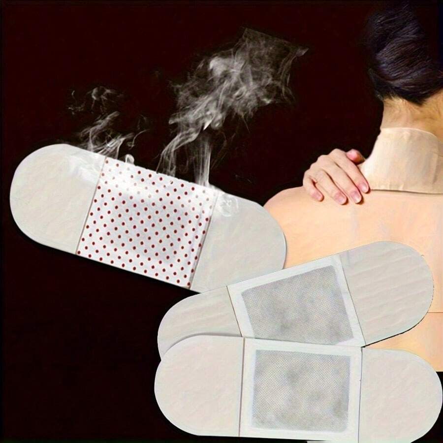 20 parches autoadhesivos de moxa, parches de cuidado autorregulados, aptos para hombro y cuello, disponibles en paquetes de 10/5/1 piezas, parches autorregulados, unisex, se pueden usar para cuello, hombro, cintura, rodilla para compresas calientes - Multicolor - Ver 1