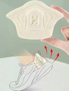 2/5 Pairs Insoles Patch Heel Pads For Sport Shoes Adjustable Size Antiwear Feet Pad Cushion Insert Insole Heel Protector Back Sticker,Shoes And Boots Accessories, Back To School Supplies