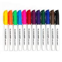 Dry Erase Markers Low Odor Fine Whiteboard Markers Thin Box Of 12/24, 12 Colors,Fine Tip Color Markers