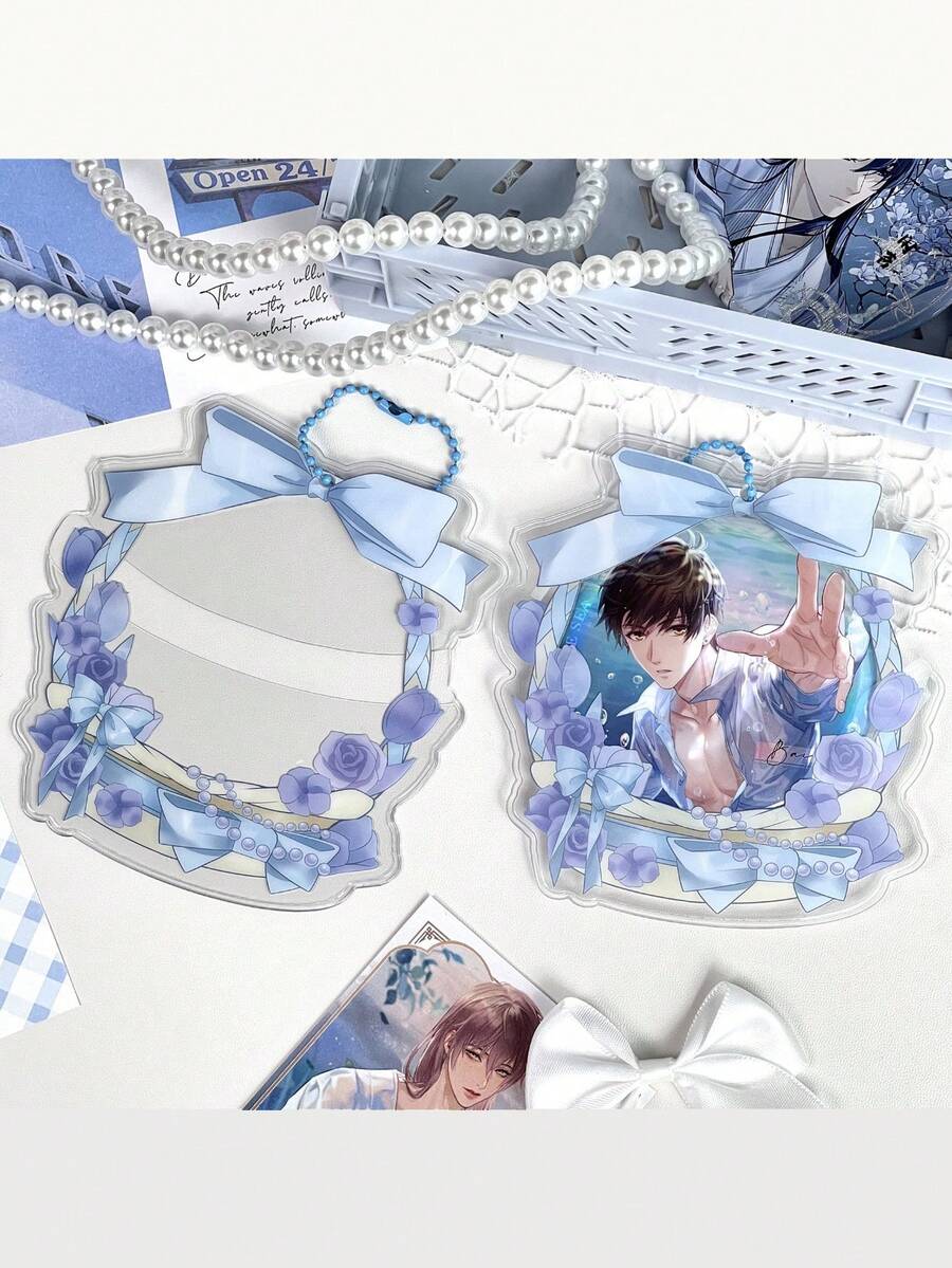 1 Pc 58mm-75mm Badge Holder Set Anime Badge Peripheral Animation Bag Pendant Brooch Display Storage Bag Suitable For Goods Collection Display And Storage