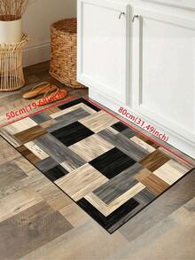 1件装现代几何拼接图案厨房地垫，简约北欧风格厨房地毯，吸油防油厨房地垫，派对聚会家居装饰地毯，可水洗室内入口门垫，防滑厨房装饰地毯，易于清洁的入口迎宾垫，适用于客厅、餐厅、厨房、水槽区、室内入口，适合派对、节日、聚会、礼品、宴会等场合，地毯、门垫、厨房地垫、区域地毯、厨房用品、厨房装饰、厨房垫、厨房地垫、厨房套装、泡沫垫 - 彩色 - 查看 15