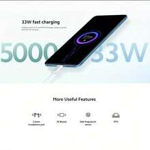 Xiaomi Redmi Note 12 5G (6+128GB) Smartphone, Dual SIM, OLED 6.67" Display, 120Hz Refresh Rate, 33W Fast Charging, 5000mAh Large Capacity Long-Lasting Battery, Asia Version (Excludes Charger) - Black - View 6