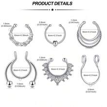 Inel de sept fals, piercing pentru sept fals, inele de nas pentru sept fals, inele de nas fals, inel de nas fals pentru sept, inel de nas fals pentru sept, clip pe sept, inel de nas, piercing pentru sept fals, cerc pentru sept fals, bijuterii pentru sept fals