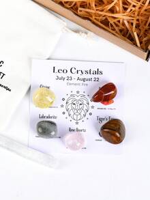 1 Set Constellations Crystals Gift Set, Zodiac Signs Healing Crystals Birthstones Astrology Crystals Healing Stones Gifts
