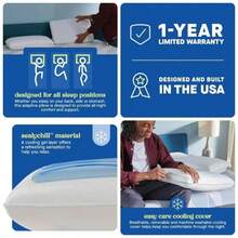 Dreamlife Foam Gel King White Pillow For Sleeping Comfort And Support - Dreamlife + King - Xem 1