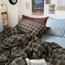 Vclife Modern Luxury Solid Color Duvet Cover Full For Girls Women And Jersey Knit Cotton Duvet Cover Queen Soft Grapefruit Bedding Set Queen , Ultra Soft, 4 Corner Ties With Two Pillowcases, No Comforter - 被套三件套-赫爾學院 - 查看 8