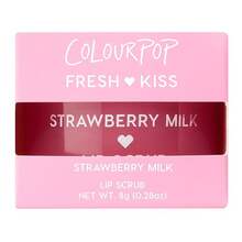 ColourPop Fresh Kiss Exfoliating Lip Scrub - Nourishing Lip Exfoliator To Gently Buff & Soften Skin - Enriched With Cocoa & Shea Butter To Lock In Moisture - Strawberry Milk (0.37 Oz) - Strawberry Milk - 查看 7