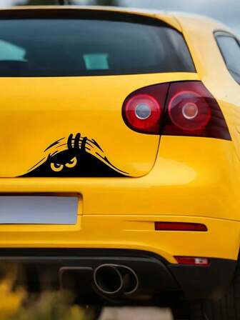 1Pc Fun Cartoon Car Decals, Scratch Guards, Creative Car Decorations, Self-Adhesive, Vehicle Scratch Protectors | Humorous Car Accessories, Amusing Car Stickers, Adding Fun To Your Journey With Witty Automotive Accessories.