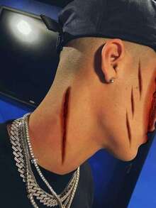 4 件万圣节临时假纹身僵尸疤痕临时纹身，假血腥伤口缝合疤痕身体脸部防水纹身贴纸化妆舞会恶作剧化妆道具