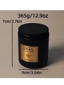 Matte Black Large Candle, Lavender/Sandalwood/Cedar/Jasmine/Red Rose Scented Soy Wax Candle, Unscented Frosted Glass Jar, Ideal Gift For Men & Women, Suitable For Dining Room, Bedroom, Bathroom, Study, Christmas, Thanksgiving, Christmas Eve, Mother's Day, Birthday