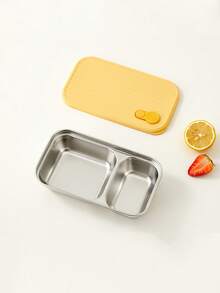 1 قطعة صندوق غداء من الفولاذ المقاوم للصدأ 304 بسعة 600 مل/650 مل مع غطاء، حاوية تخزين طعام سلطة الفواكه محمولة، صندوق بنتو كبير السعة محكم الإغلاق ومقاوم للتسرب، قابل للتكديس، صندوق تخزين طعام للثلاجة، آمن للغسالة الآلية، مناسب لاستخدام الطلاب والبالغين في المدرسة والمكتب والتخييم والنزهات والسفر