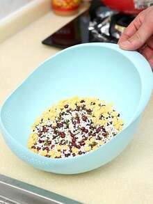 1pc Kitchen Rice Washer Strainer Colander Plastic Rice Washing Bowl Vegetable Fruit Drain Basket