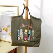 New Arrival Cross-Border Japanese Style Embroidered Shoulder Bag, Niche Design Versatile Commuter Large Capacity Casual Crossbody Bag For Women