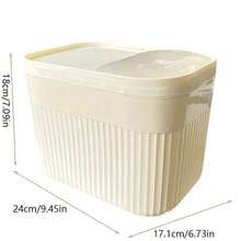 1 szt. hermetycznych pojemników do przechowywania karmy dla zwierząt – duże słoiki na suchą karmę z otwieranym okienkiem, szczelna konstrukcja dla psów, kotów i małych zwierząt – do użytku domowego, podróżnego i komercyjnego