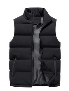 Women's Puffer Vest Sleeveless Jacket Zip Up Vest, Casual Layered Outerwear Forutumn Winter,Fleece