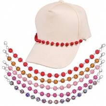 1pc Rhinestone Beaded Chain Accessory, Fashionable & Versatile Hat Chain, Premium Accessory For Daily Wear