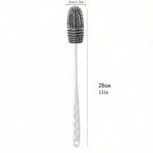 Spazzola multifunzionale per la pulizia di bottiglie d'acqua con manico lungo - adatta per bottiglie d'acqua dal collo sottile, bottiglie d'acqua da bagno, borracce sportive, tazze da caffè, bicchieri e !