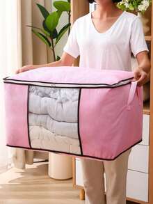 One Large Storage Bag, Non-Woven Fabric Bed Sheet Storage Bag, Bed Sheet Travel And Moving Bag, Clothes And Luggage Storage Bag, Seasonal Storage And Organization Decoration, Autumn Decoration, Festival Decoration, Interior Decoration, Home Decoration, Bedroom Storage, Christmas Gifts