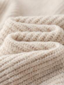 Vintage Style Men's Casual Loose Solid Color Textured Zip-Up Long Sleeve Sweater, Suitable For Commuting And Business