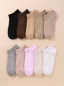 1/6/10/12/15 Pairs Women Ankle Socks, Soft Breathable & Lightweight All-Match Short Socks, Sports Running Hiking, Women's Stockings & Hosiery Travel Essential Perfect Gifts For Spring, Summer, Autumn & Winter Warm Hiking, Back To School, Halloween & Christmas Xmas