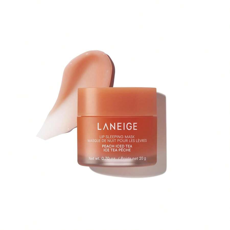Laneige Lip Sleeping Mask: Nourish, Hydrate, Vitamin C, Murumuru & Shea Butter, Antioxidants, Flaky, Dry Lips - Peach Iced Tea - 桃子冰茶 - 查看 1