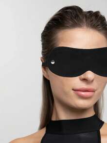 PU Leather Eye Mask Sexy Black Eye Mask For Cosplay Party Mask Costume Accessory - Black - View 2