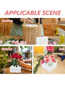 1pc White Craft Foam Blocks For Art And Crafts, School Projects, Sculpting, Floral Arrangements, Modeling, Centerpiece Displays - 10x10x5cm Polystyrene Bricks Christmas Christmas Decorations Christmas Pajamas Christmas Gifts Christmas Decor - Multicolor - View 4