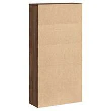Libreria Larryhot in rovere marrone 60x24x120 cm in legno ingegnerizzato, resistente e durevole, facile da montare, stile decorativo, adattA, Per riporre soprammobili, statuette, libri, piccoli oggetti, ecc. - Castano - Visualizzare 6
