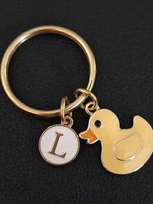 Yellow Duck Keychain, Gift For Duck Lovers, Valentine's Day Keychain, Back To School Gift - Yellow - View 5
