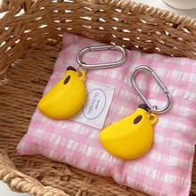 Cute Cartoon Banana & Apple AirTag Anti-Lost Protective Case Compatible With Apple AirTag, 3D Silicone Protective Case Compatible With Airtag, Apple Protective Case, Tracker Protective Case, Keychain Anti-Lost Gadget - Multicolor - View 10