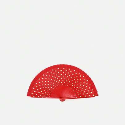 Misako Laura abanico de madera con lunares