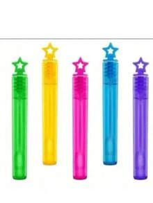 5pcs Mini Cute Bubble Tubes, Mini Bubble Wands, Birthday Party Gift, School Supplies, Wedding Favors, Pinata Fillers, Random Color, Bubble Solution Not Included