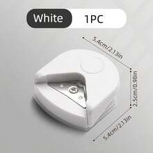 1pc R4 Round Corner Punch Tool, Suitable For Laminated Cards, Cardboard, Scrapbooks And DIY Crafts - 4mm Peach, White, Green, Blue, Black Manual Paper Cutter - Perfect For Photo Card Making, Office And School Paper Craft Punching