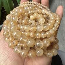 15 英寸 4/6/8/10 毫米天然石圆珠、紫水晶/虎眼石/黑曜石/玫瑰石英和其他天然材料，用于脉轮疗愈和 DIY 珠宝制作、手链、项链和工艺品 - 彩色 - 查看 58