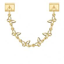 Pulseira modular DIY de duas voltas, decorada com flores, borboletas, corações, estrelas e luas. Ideal como presente para amigos e casais, perfeita para o Natal, Ano Novo, Halloween e Dia dos Namorados. Design encantador, feita em aço inoxidável. - M292969 M292970 - Ver 5