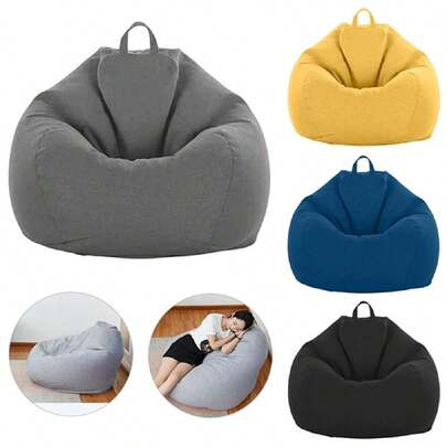 Vỏ bọc ghế sofa cỡ lớn không kèm ruột, dùng cho ghế lười, ghế dài, ghế tatami dành cho người lớn, chất liệu mềm mại, thoáng khí, không bao gồm ruột đệm.