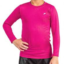Camisa Poker Fator de Proteção UV 50+ Infantil - Rosa - Rosa chiclete - Visão 1